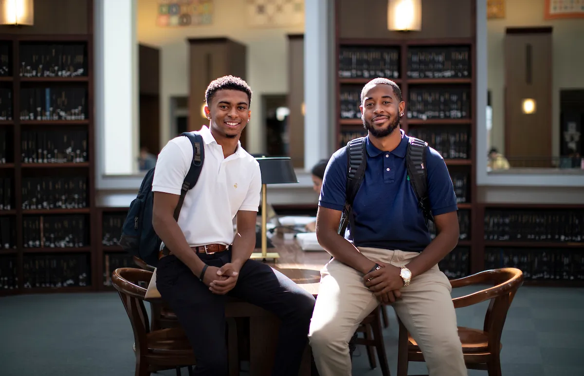 Carlos Lewis (left) and Ryan Page have both been named 2019 Forbes Under 30 Scholars. Mark Cornelison | UK Photo.