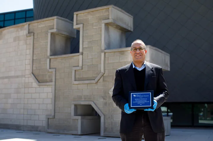 Sherali Zeadally, associate professor and University Research Professor in the School of Information Science in the College of Communication and Information. Zeadally was nominated by Bryan Kirshe. Mark Cornelison | UK Photo.