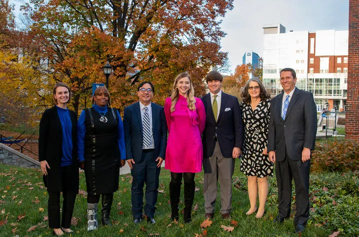 (Left to right:) Mary Beth Neiser, Darlene Simpson, Albert Kalim, Meredith M. Weber, Nathan P. Darce, Jennifer W. Mynear and Gregory W. Laur.