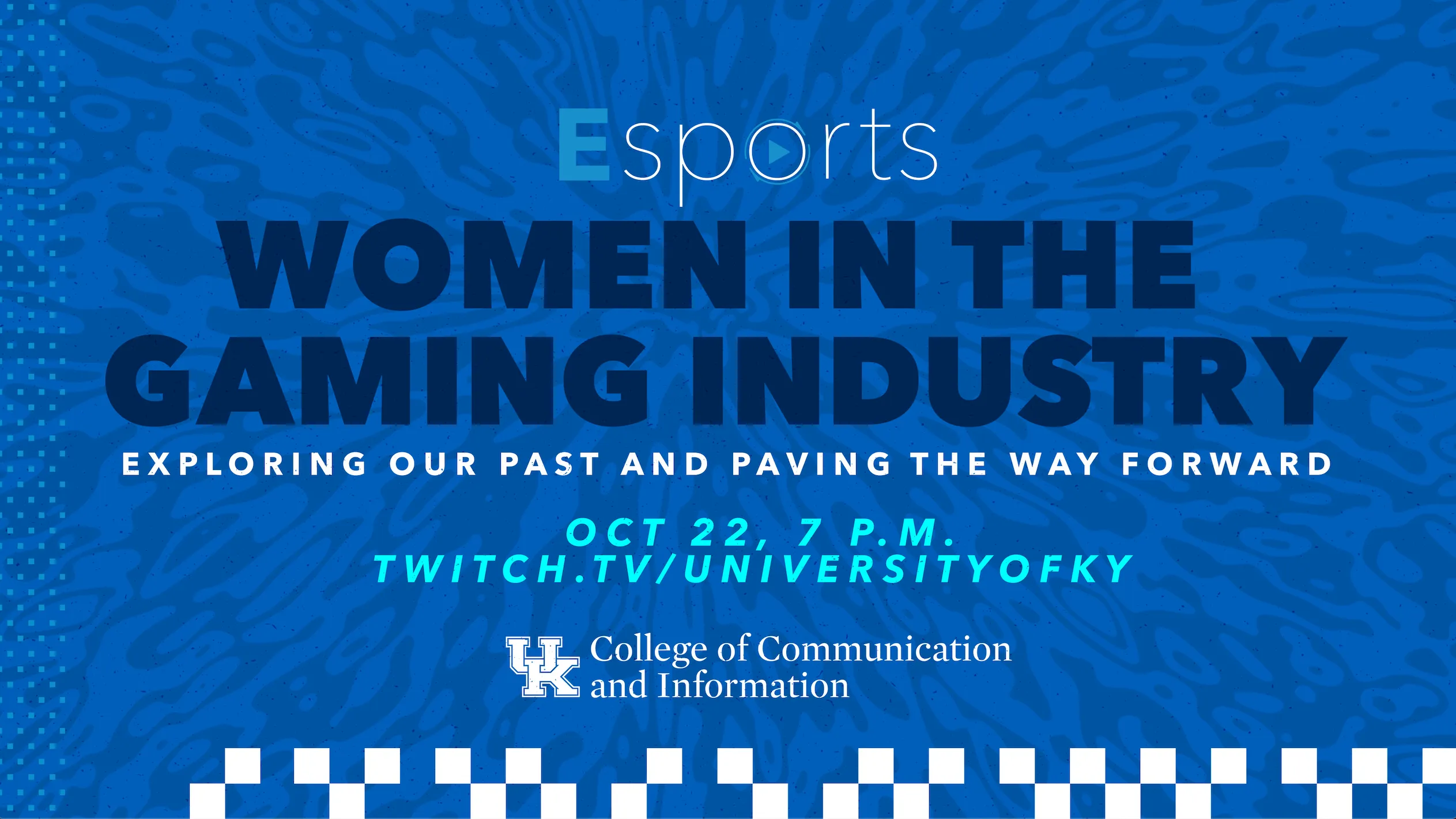 The University of Kentucky College of Communication and Information, along with UK partners, will host a gaming panel for students that revolves around women in the gaming industry at 7 p.m. Oct. 22, on UK's Twitch channel.