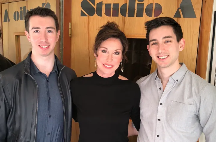 Jeanne Marie Tidwell and her two sons, Steven (left) and Kyle.