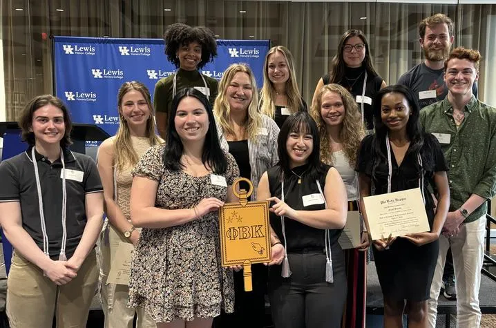 New Phi Beta Kappa inductees.