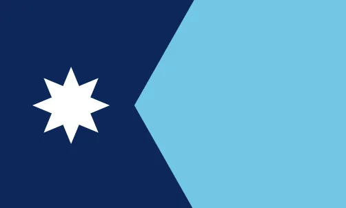 The new flag (Wikipedia graphic)