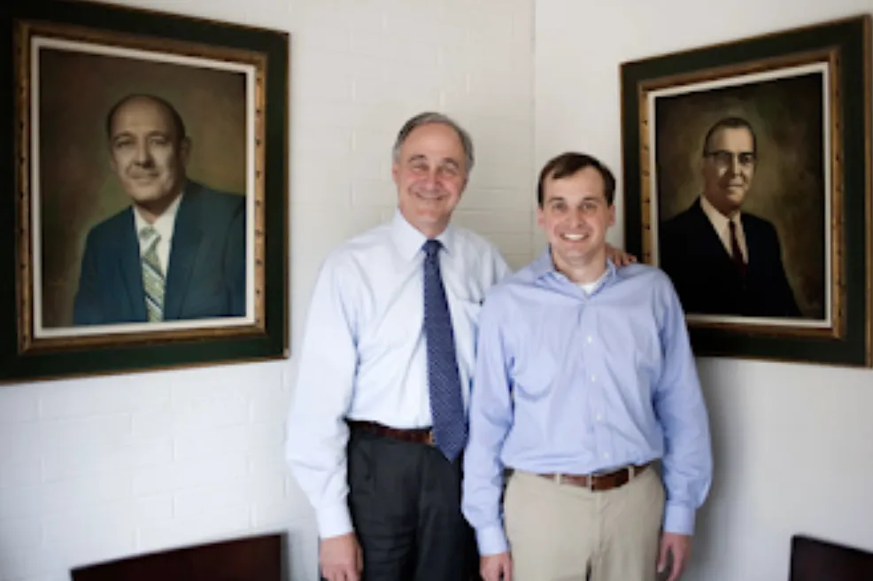 Milton Magnus and his son, Mack, share their family business story. (M&B Hangers photo)