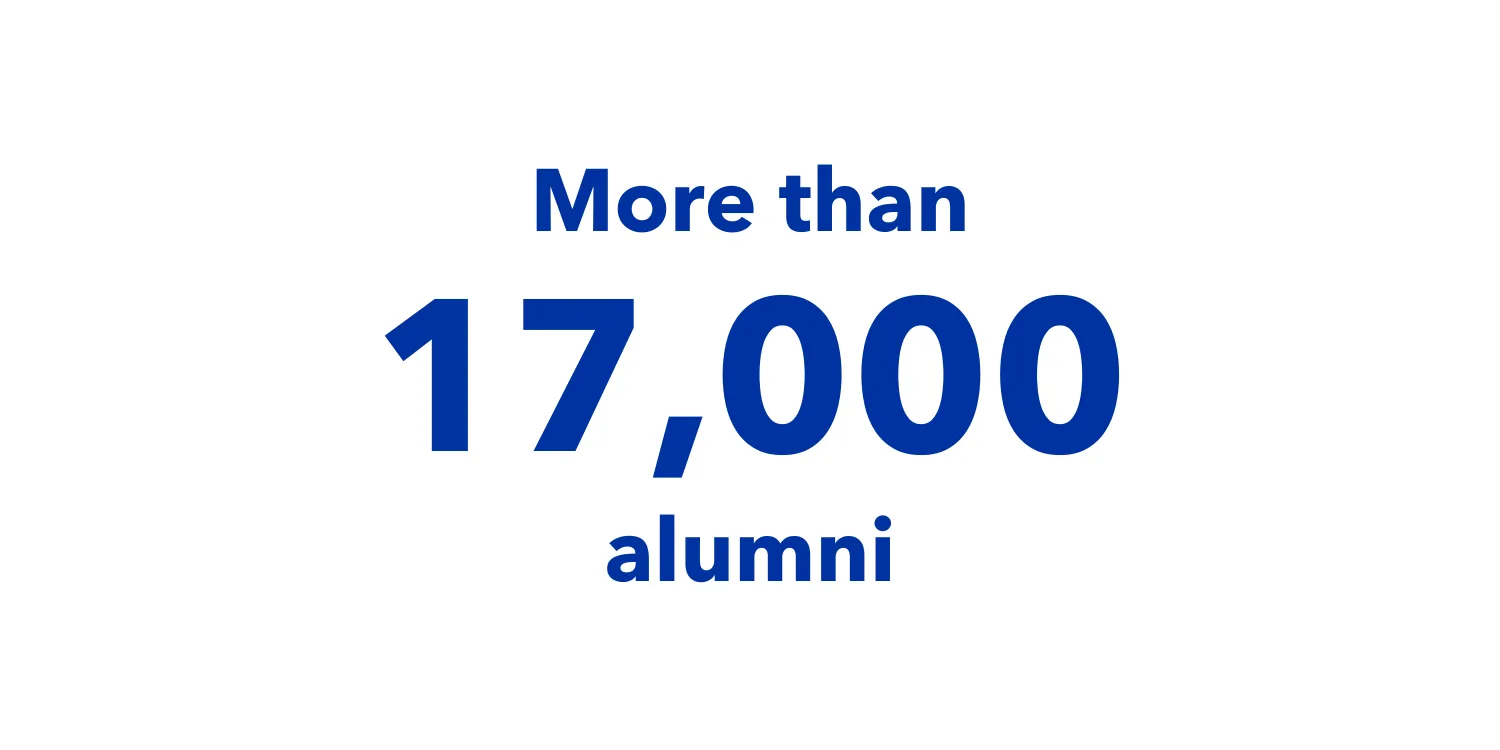 17,000 alumni