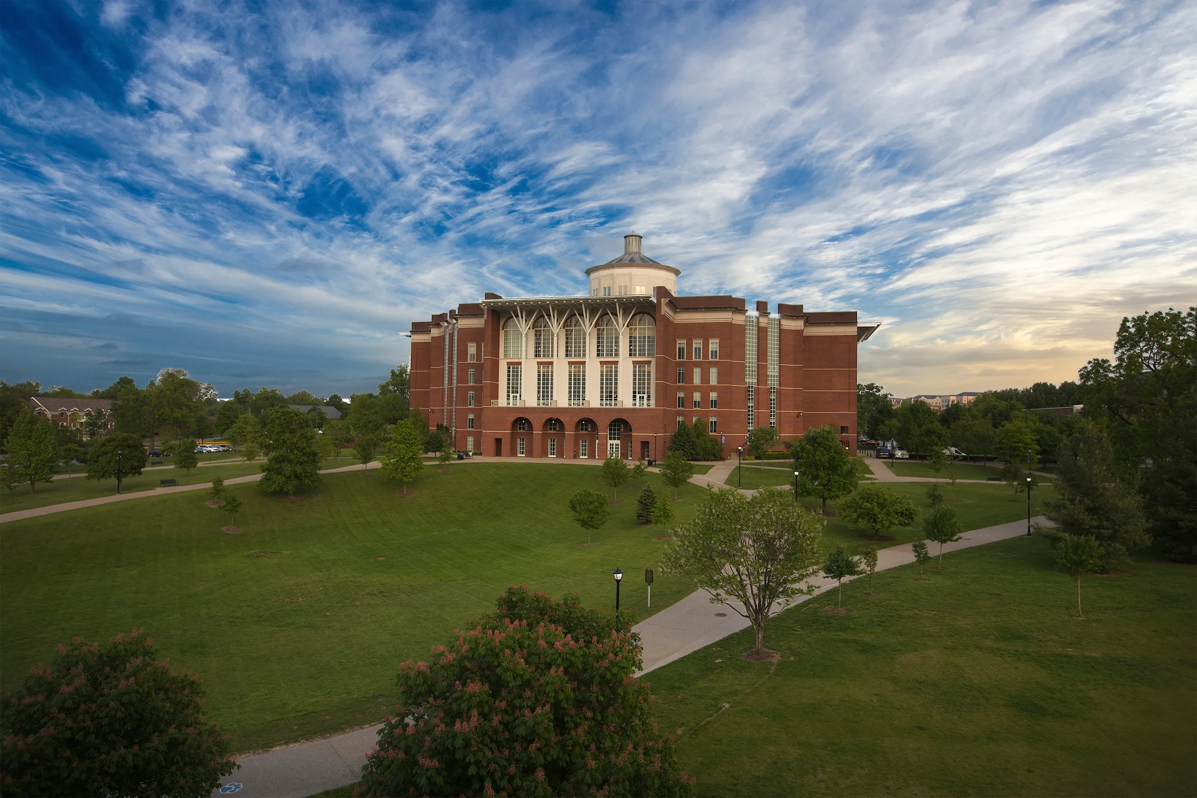 WT Young Library Sunset