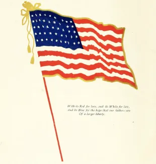 An illustration piece from 'Manual of Patriotism' 1900. (Library of Congress photo via The Wall Street Journal)