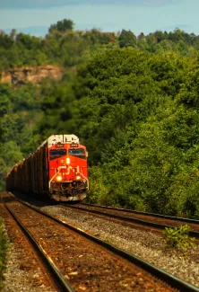 Rail-traffic has stopped at U.S.-Canadian border. (Denley Photography, Unsplash)