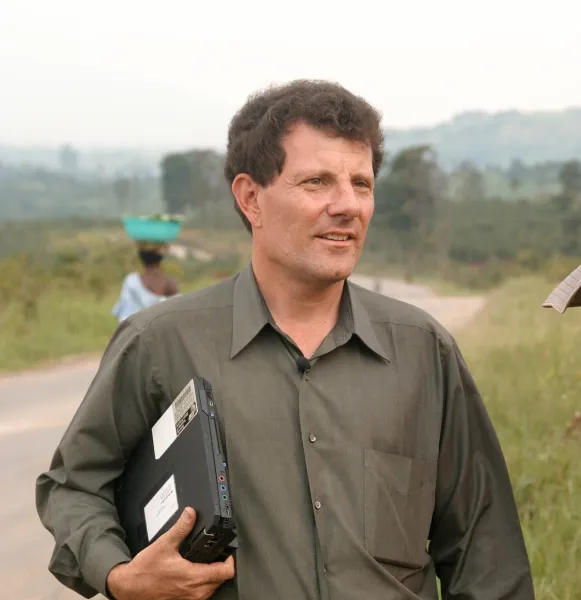 The New York Times columnist Nicholas Kristof, two-time Pulitzer Prize winner.