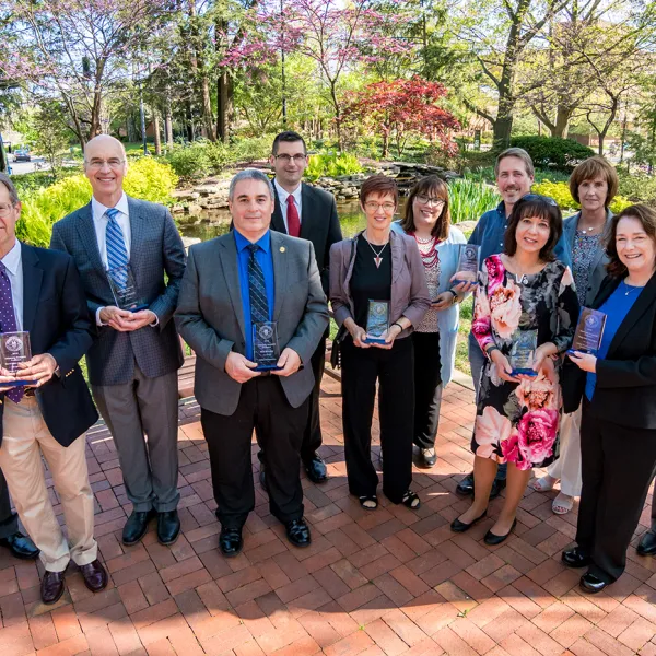 Left to right: Herman Daniel Farrell III, David Van Sanford, Mark Williams, Rick Honaker, Brian Noehren, Heide Gluesing-Luerssen, Heather Bush, Matthew Zook, Jennifer Wilhelm, Sharon Walsh, Nancy Grant Harrington, Richard Ausness.