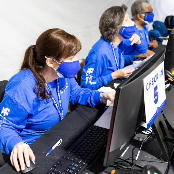 The CI personnel wore matching shirts, which made the team presence visible throughout the day.