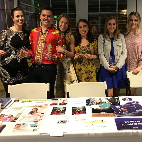 From left to right: Claire Monkman, Rob Fischer, Liz Moore, Emi Deck, Rachel Buettner, Chloe McMullen