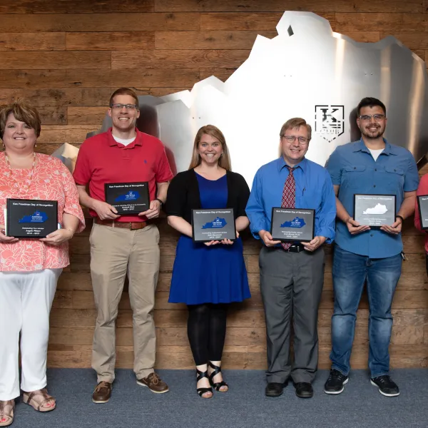 (Left to right): Angie Phipps, Kenny Blair, Beth Hanneman, Erik Myrup, Zac Leiws and Suanne Early. Photo by Eric Sanders.