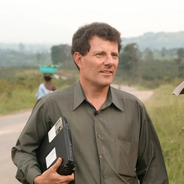 The New York Times columnist Nicholas Kristof, two-time Pulitzer Prize winner.