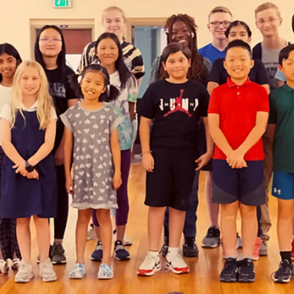 BDC campers pose for a full-camp photo prior to the award ceremony on the last day of camp, June 25.